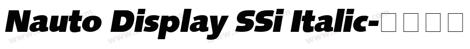 Nauto Display SSi Italic字体转换